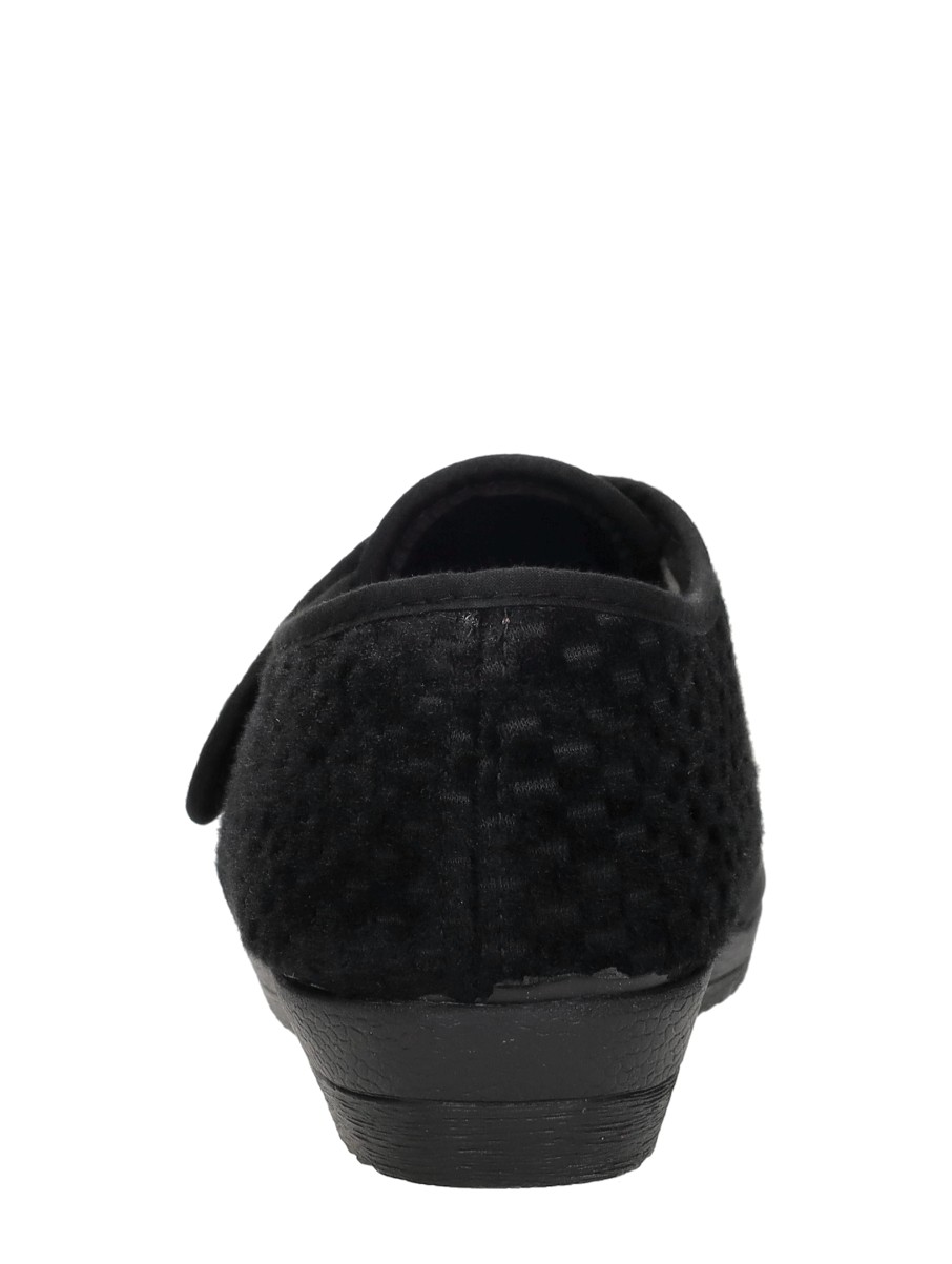 Comfort Plus - Dames Pantoffels Met Stretch – zwart – foto 3 van 4