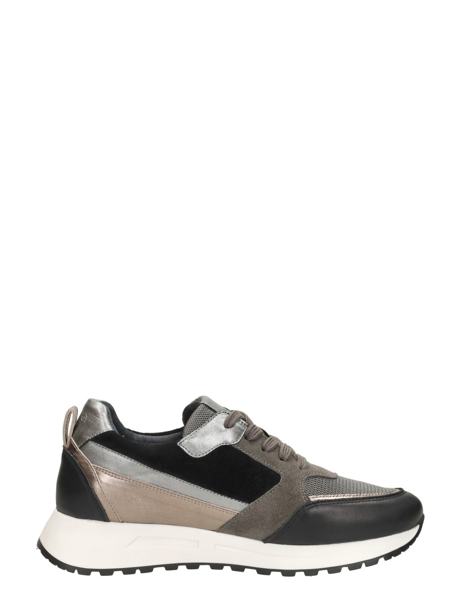 Aqa - Sneakers Laag – zwart – foto 4 van 4