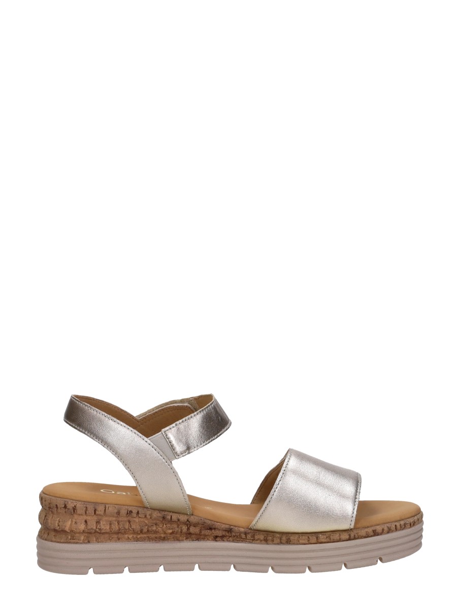 Gabor - Sandalen Plat – goudkleur – foto 4 van 4