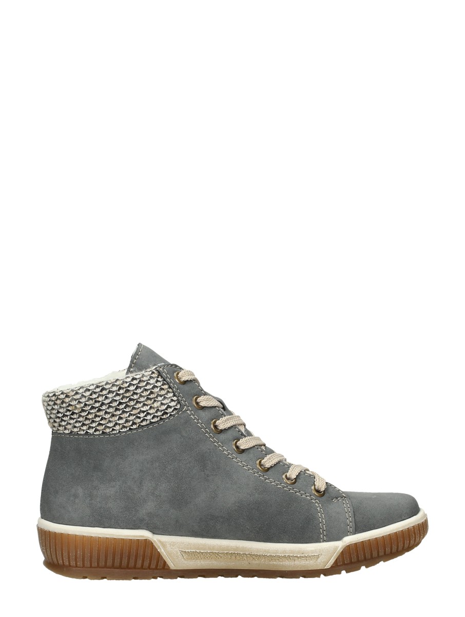 Rieker - Veterschoenen Hoog – licht blauw – foto 4 van 4