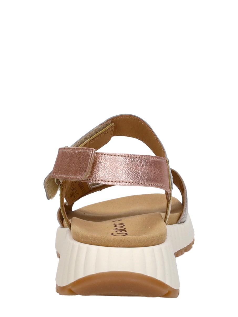 Gabor - Sandalen Plat – goudkleur – foto 3 van 4