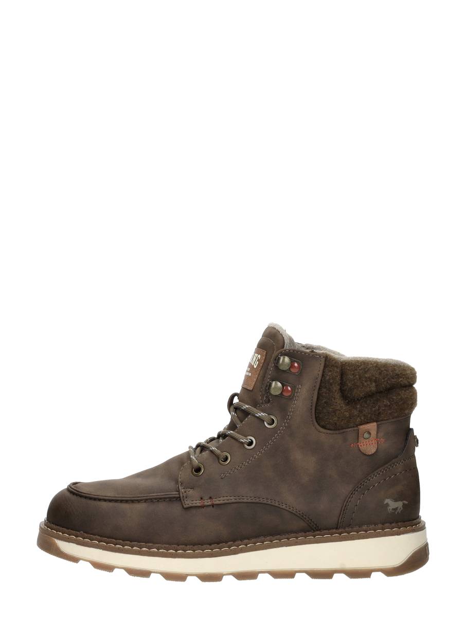 Mustang Veterschoenen Hoog – Donkerbruin