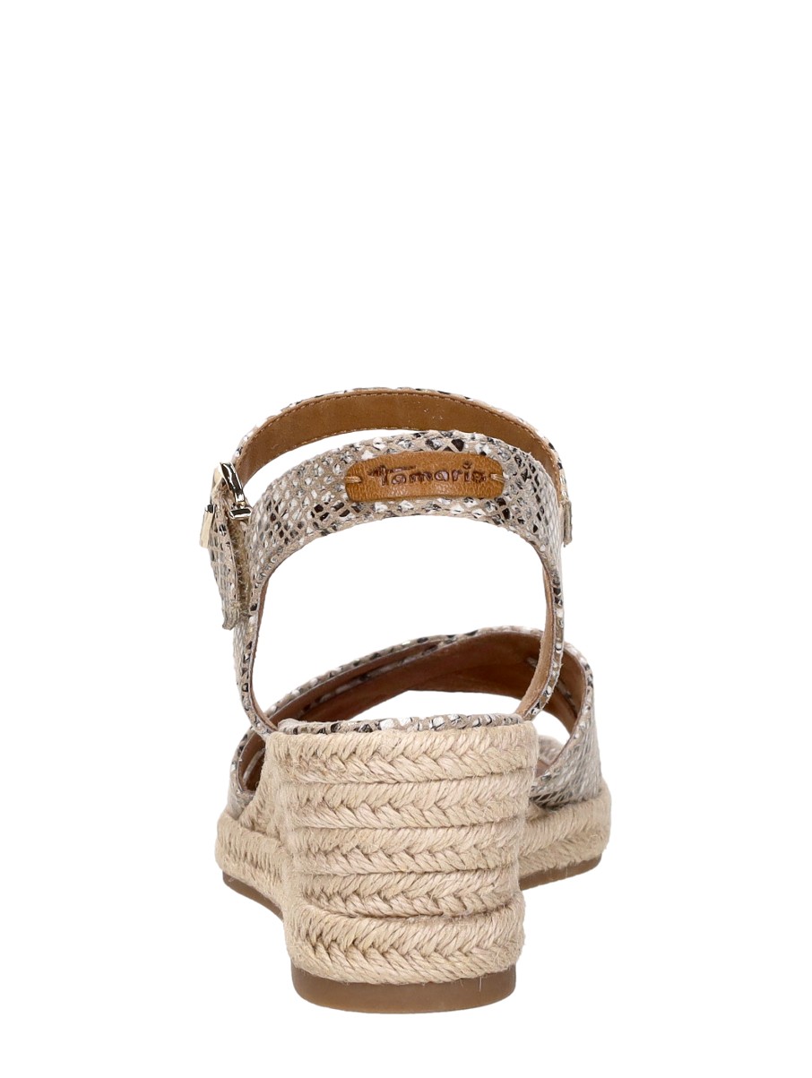 Tamaris - Sandalen Touwzool – taupe – foto 3 van 4