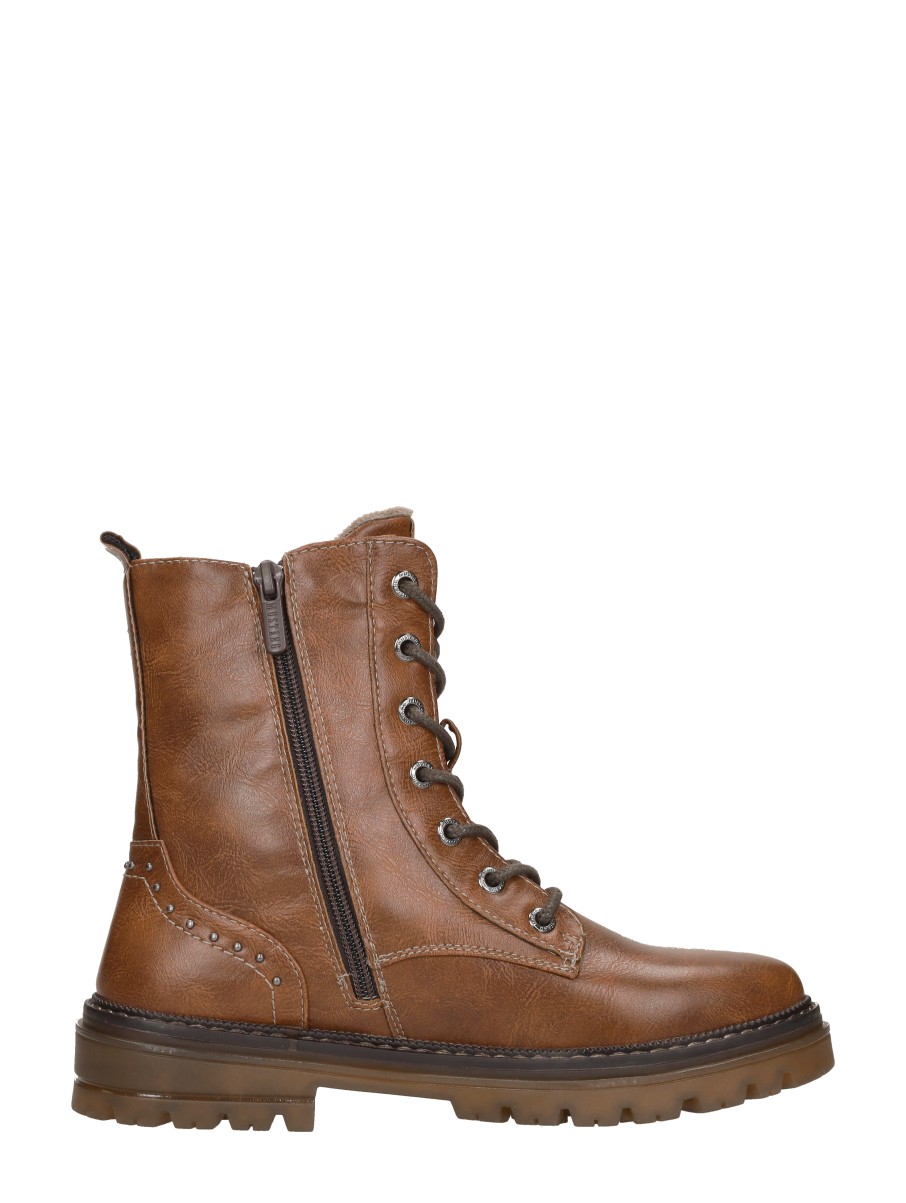 Mustang - Veterschoenen Hoog – cognac – foto 4 van 4