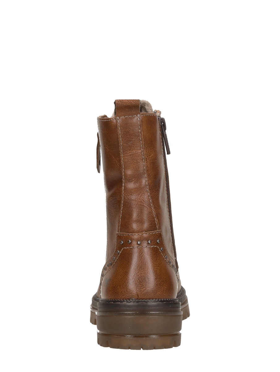 Mustang - Veterschoenen Hoog – cognac – foto 3 van 4