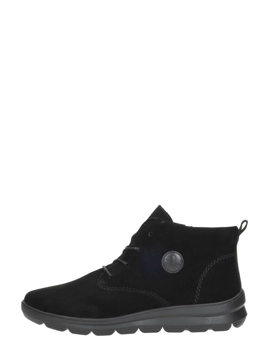 Rieker Veterschoenen Hoog – Zwart