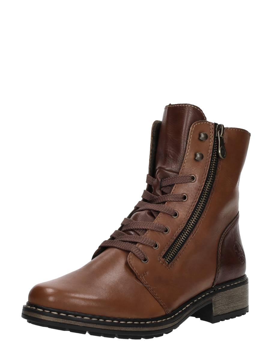 Rieker - Veterschoenen Hoog – cognac – foto 2 van 4