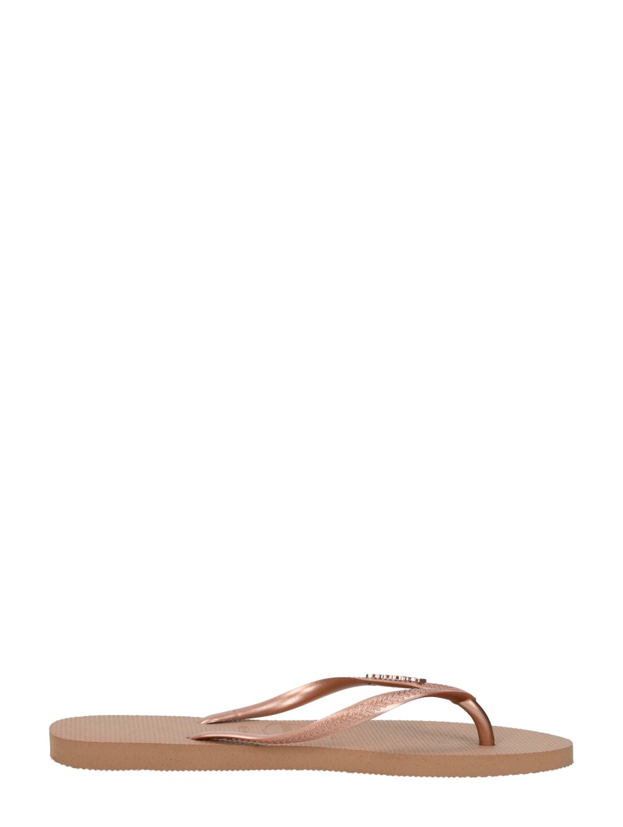 Havaianas - Hav. Slim Logo Metallic – rosé-goud – foto 4 van 4