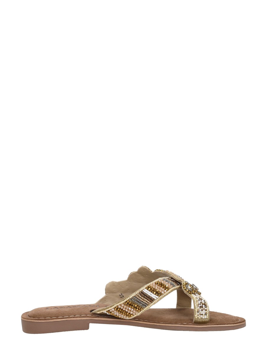 Lazamani - Teenslippers – beige – foto 4 van 4