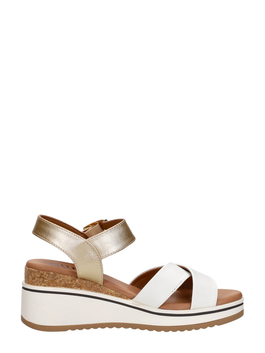 Sub55 - Sandalen Hak – goudkleur – foto 4 van 4