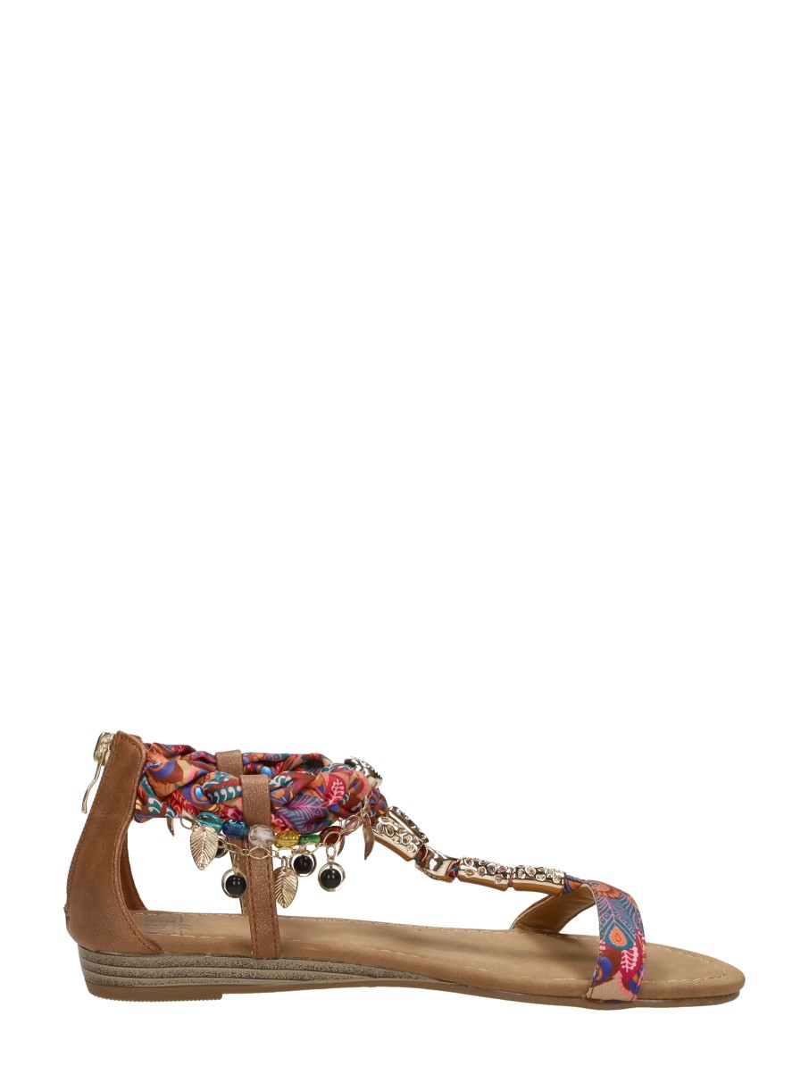 Sub55 - Sandalen Plat – cognac – foto 4 van 4