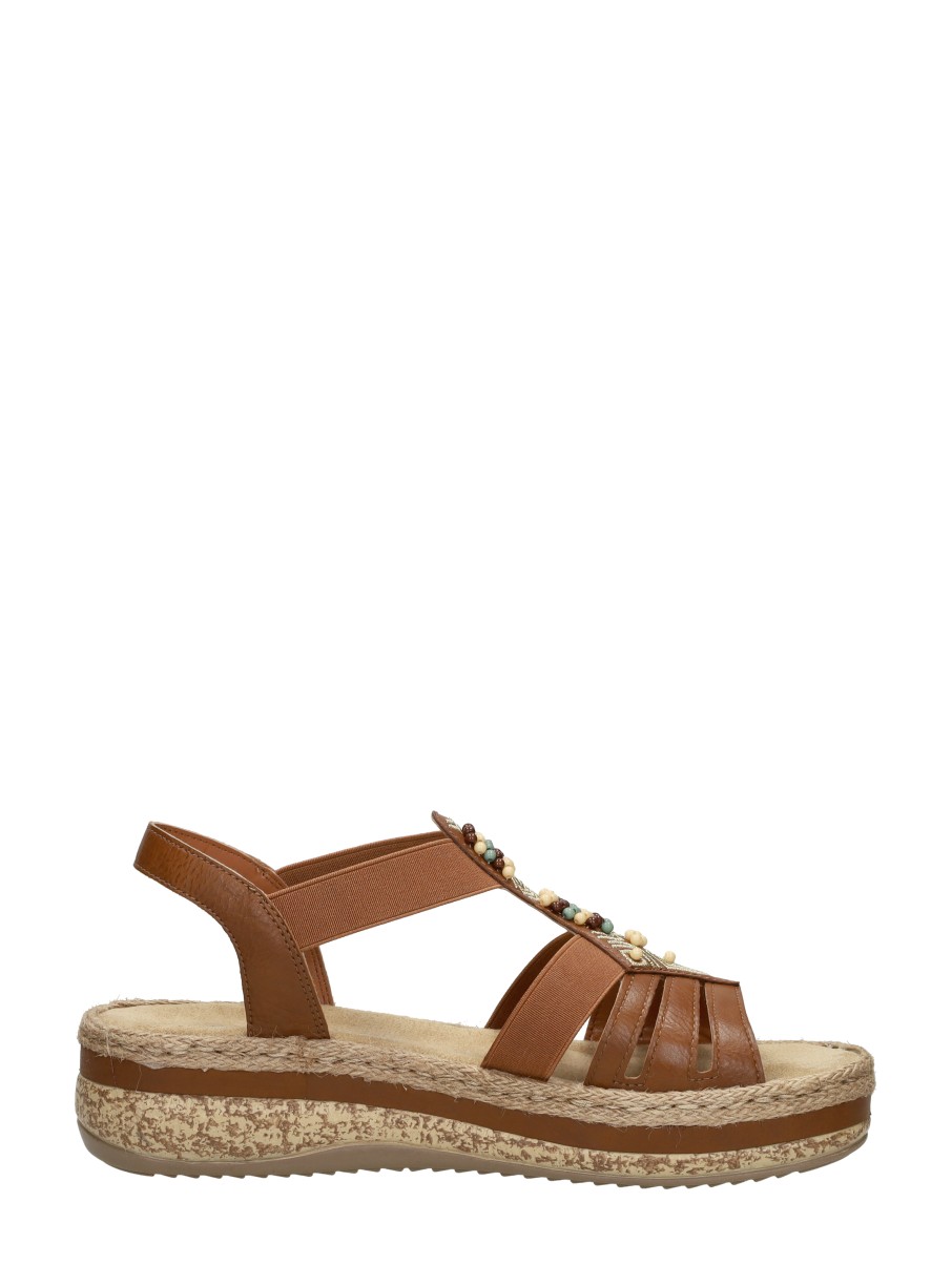 Rieker - Sandalen Plat – cognac – foto 4 van 4