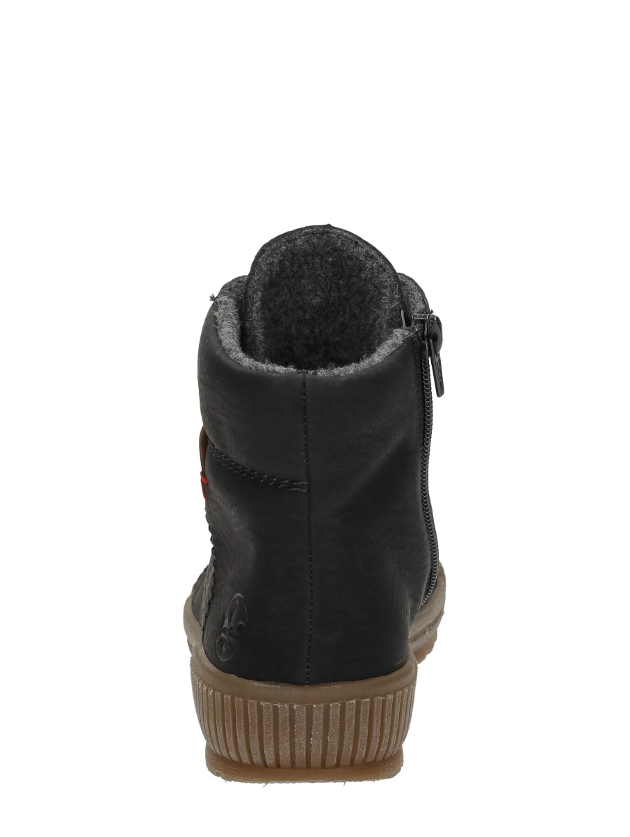 Rieker - Veterschoenen Hoog – zwart – foto 3 van 4