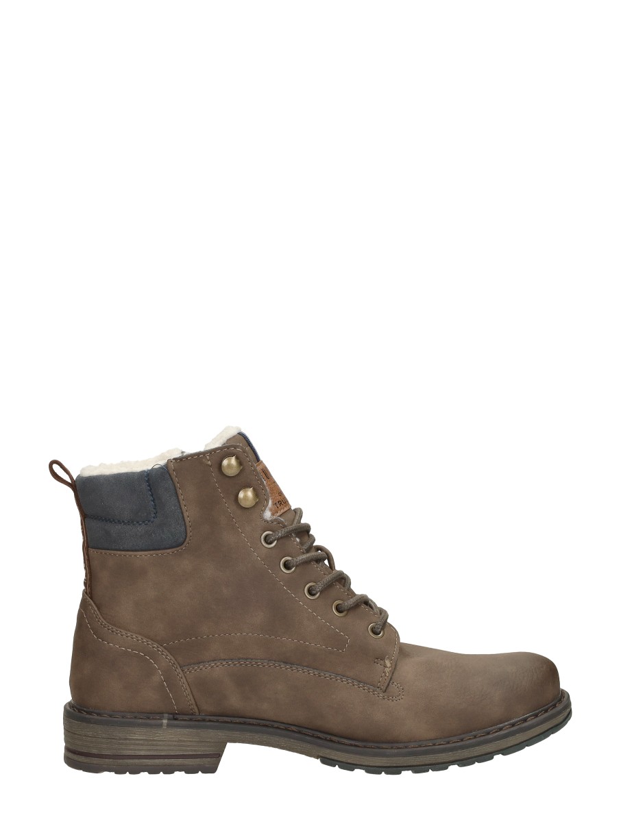 Mustang - Veterschoenen Hoog – donkerbruin – foto 4 van 4