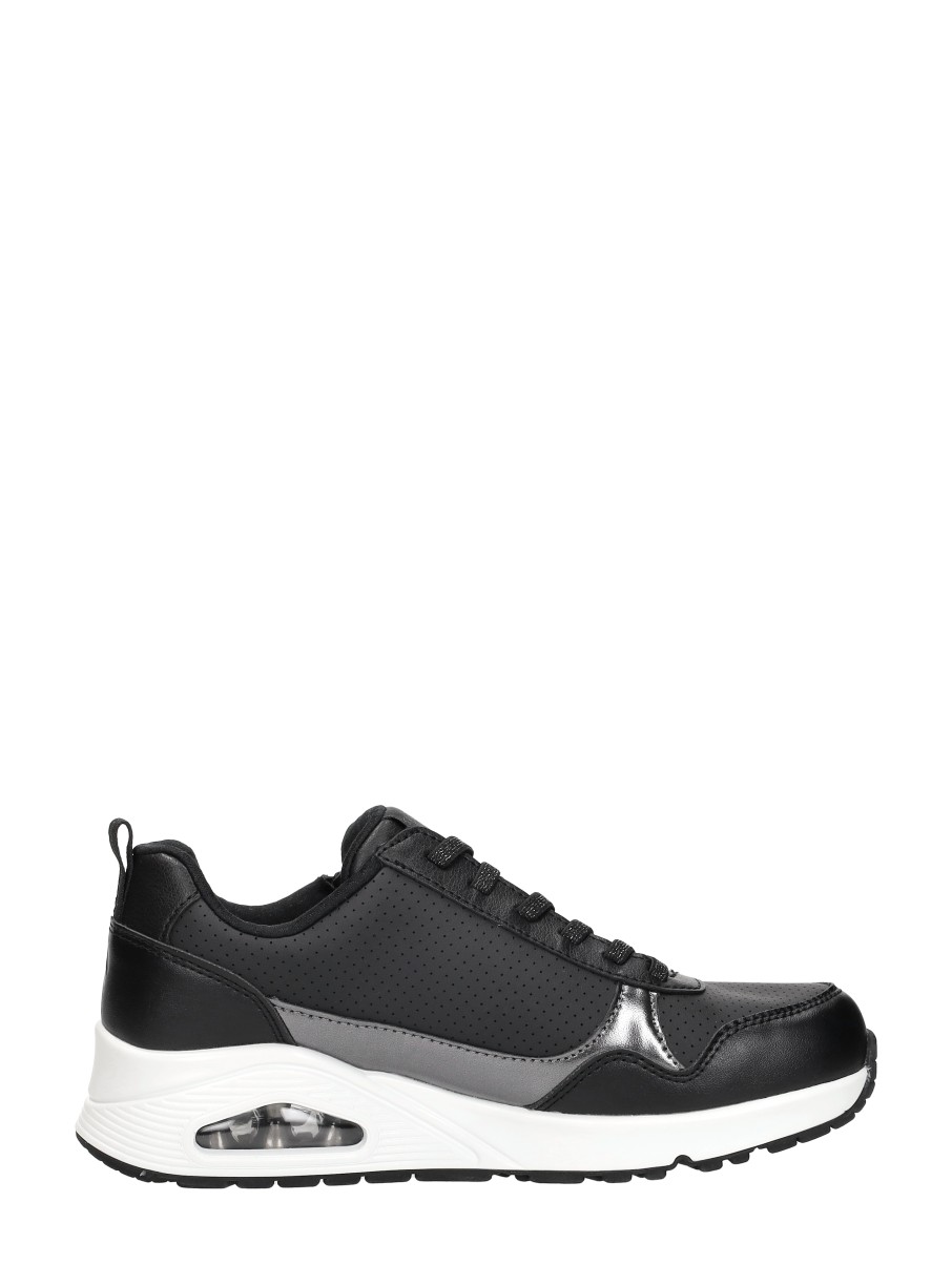 Skechers - Uno - Metallic Sliders – zwart – foto 4 van 4