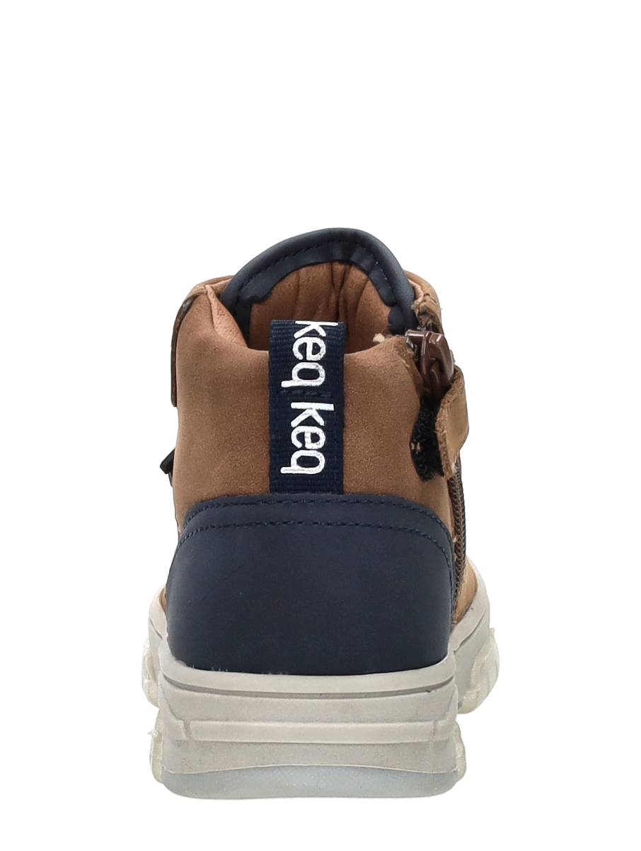 Keq - Veterschoenen Hoog – cognac – foto 3 van 4