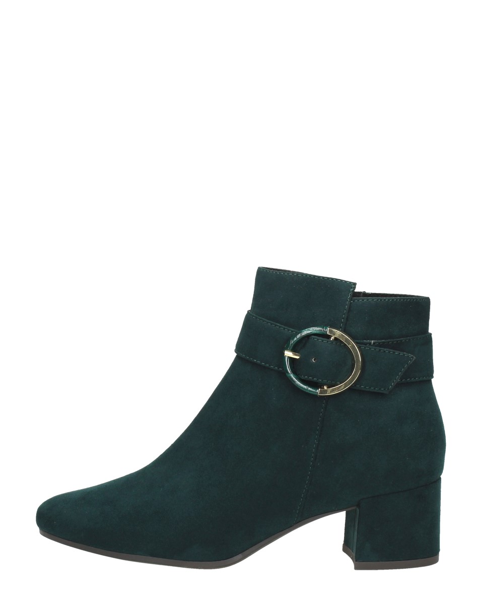 Tamaris Cika Enkellaars Dames Groen - Schoenen.nl
