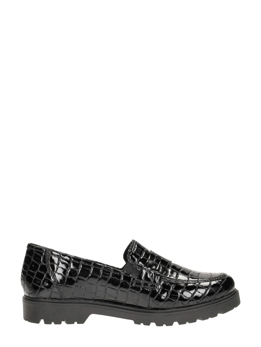 Rieker - Mocassin – zwart croco lak – foto 4 van 4