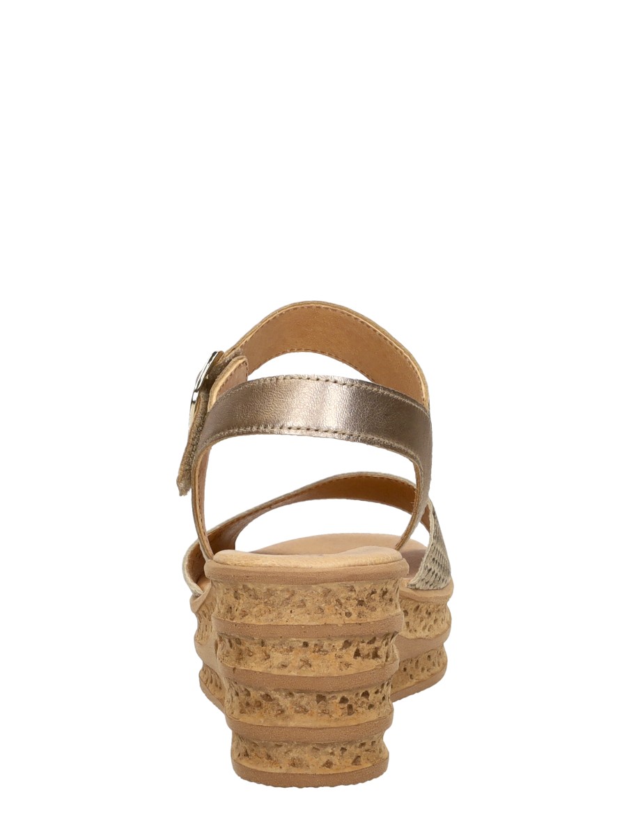 Gabor - Sandalen Hak – goudkleur – foto 3 van 4