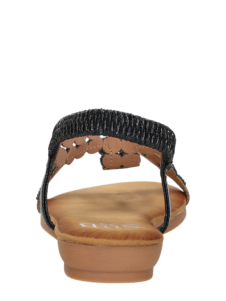 Sub55 - Sandalen Plat – zwart – foto 3 van 4