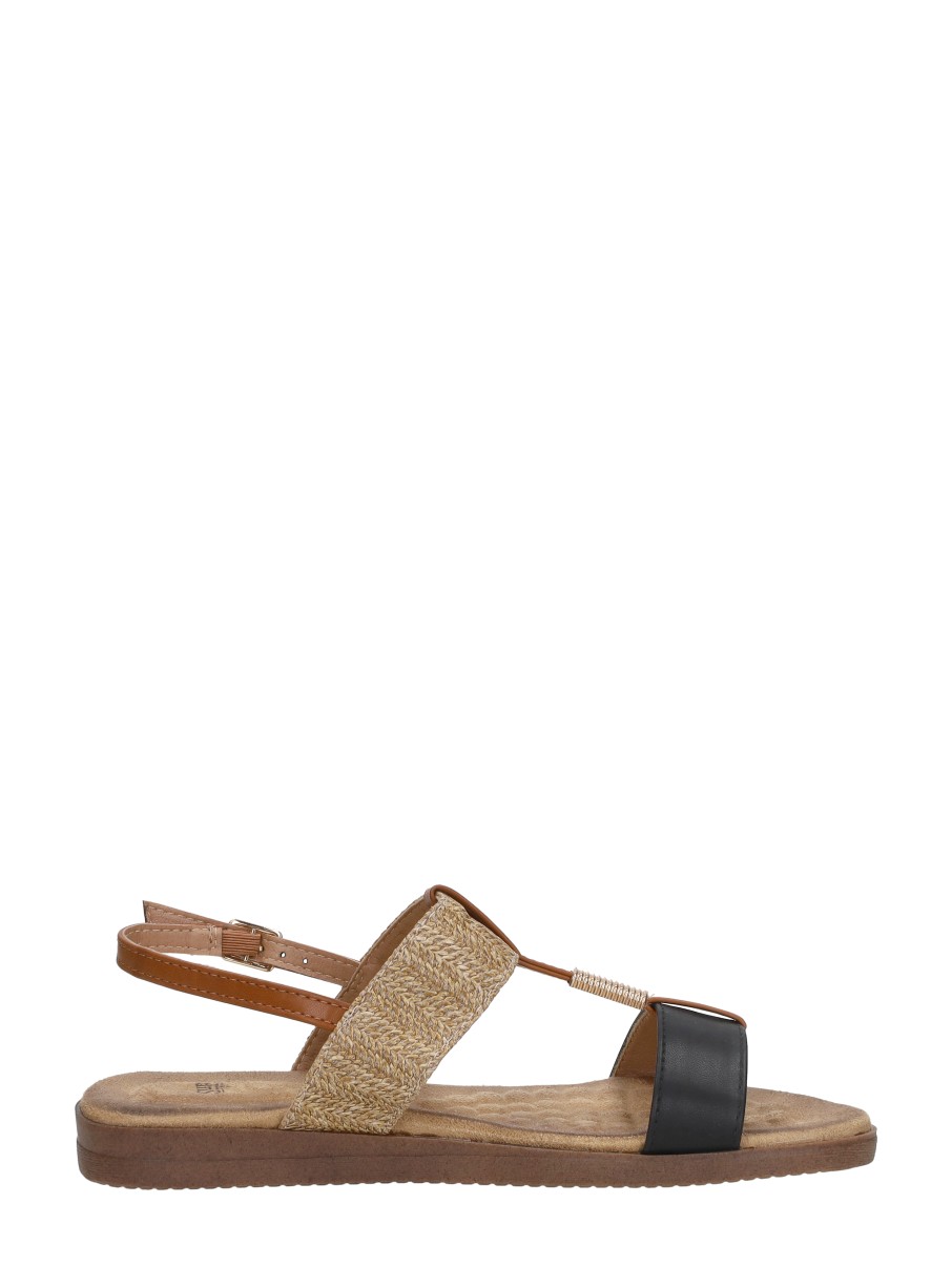 Sub55 - Sandalen Plat – zwart – foto 4 van 4