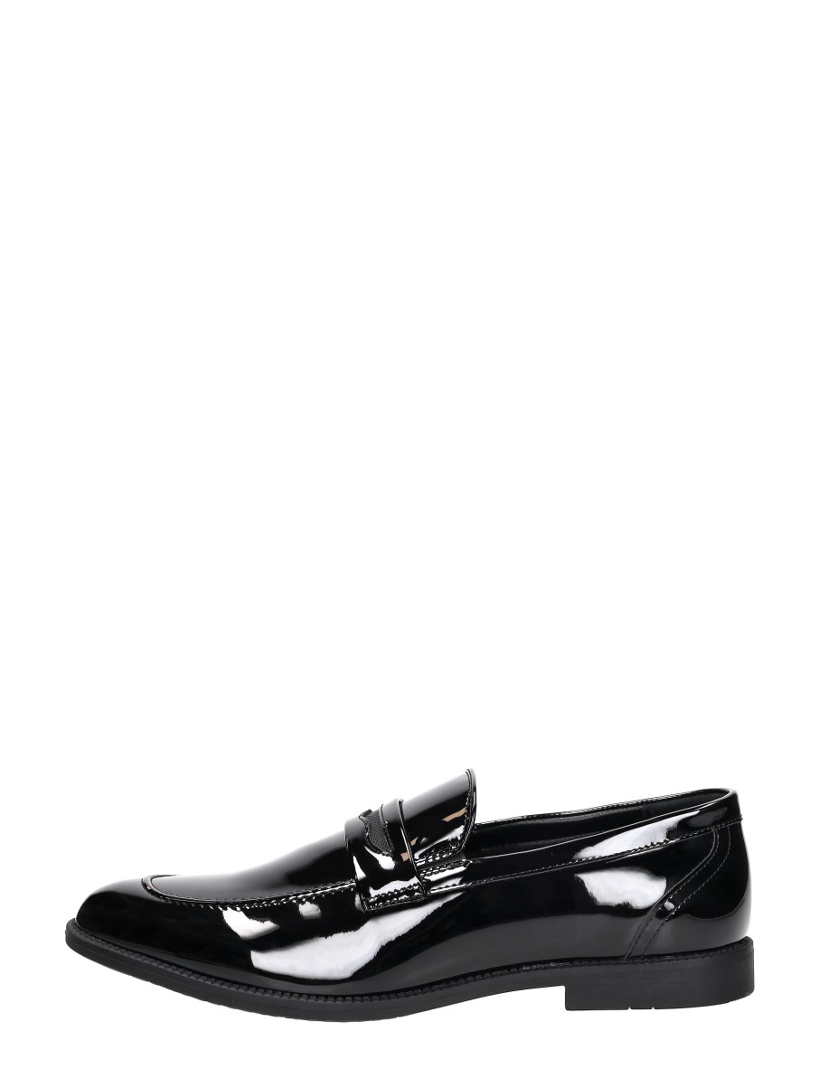 Bottesini Heren Loafer Lak Zwartlak – Zwart lak