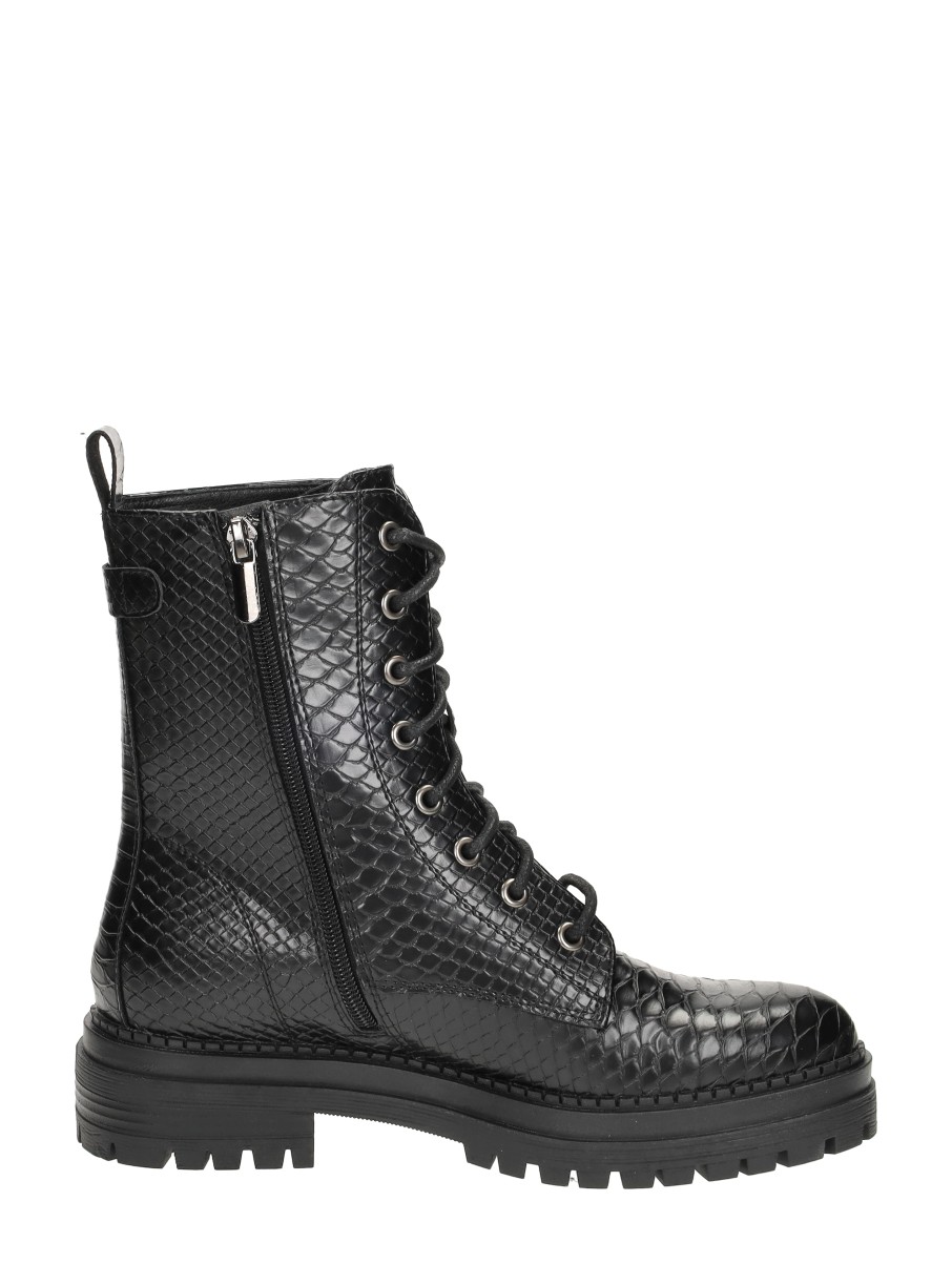 Sub55 - Veterschoenen Hoog – zwart – foto 4 van 4