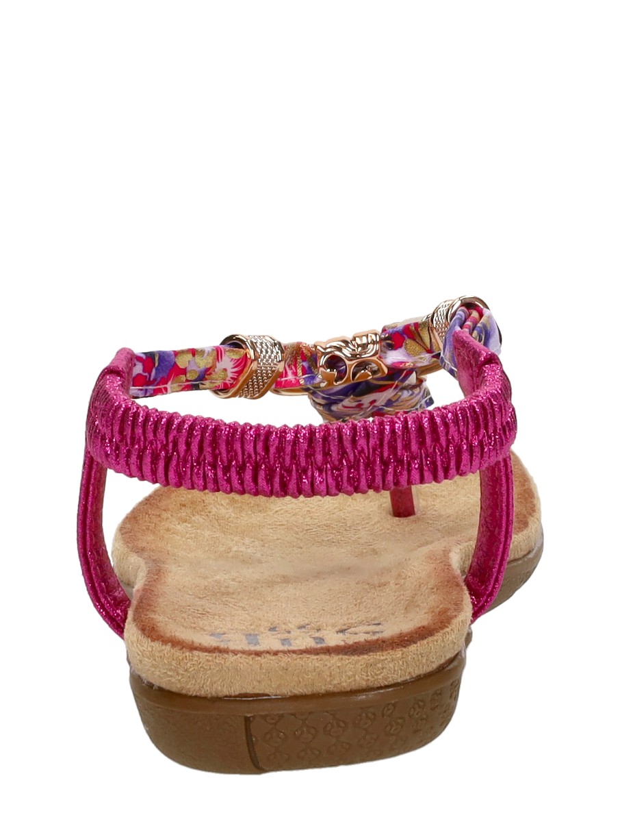 Sub55 - Sandalen Plat – fuchsia – foto 3 van 4