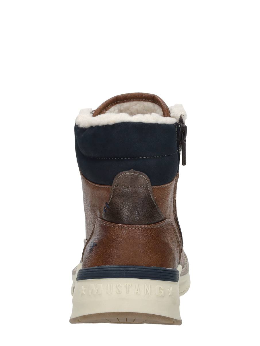 Mustang - Veterschoenen Hoog – cognac – foto 3 van 4
