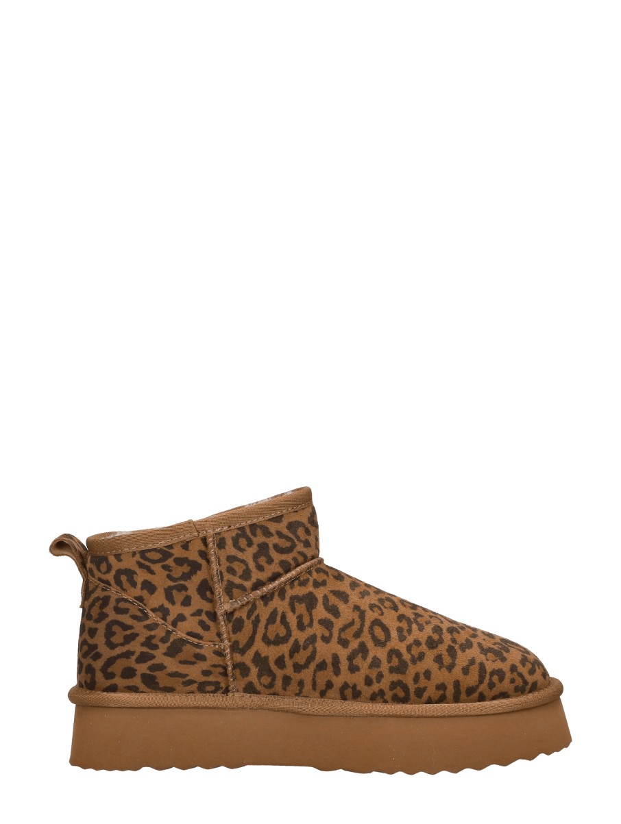 Shoecolate - Enkellaarsjes Plat – cognac – foto 4 van 4