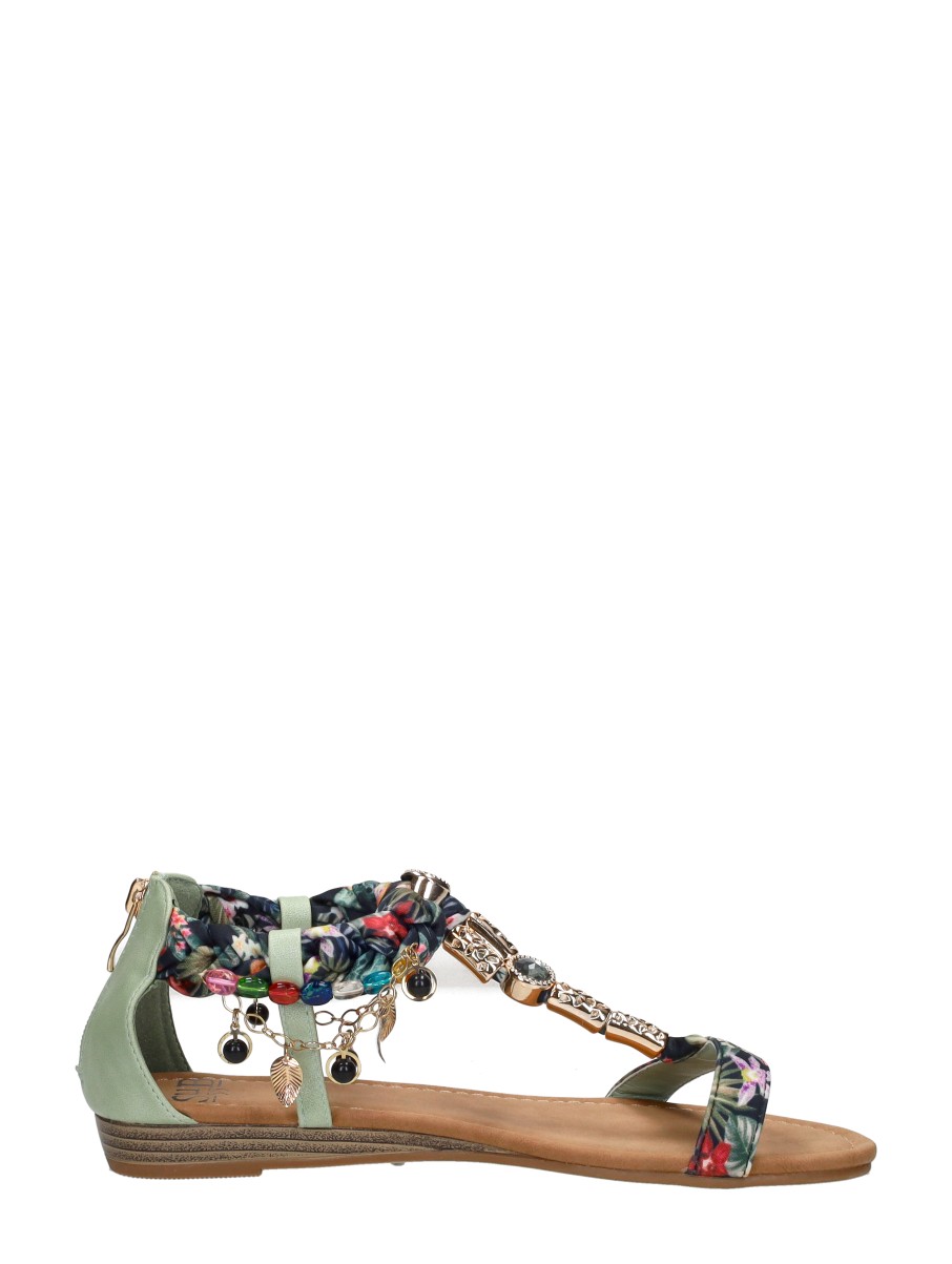 Sub55 - Sandalen Plat – groen – foto 4 van 4
