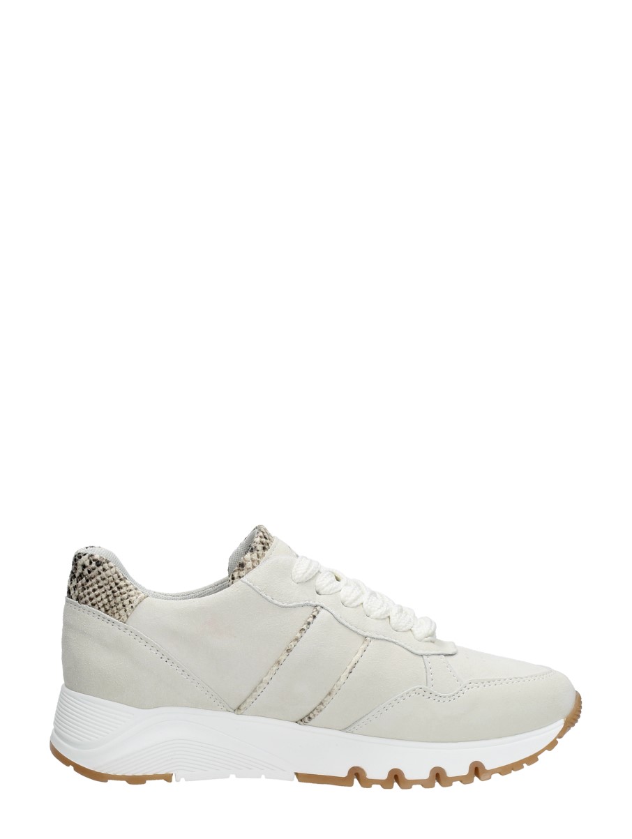 Tamaris - Dames Sneakers Gebroken Wit gevonden by ShwayBox
