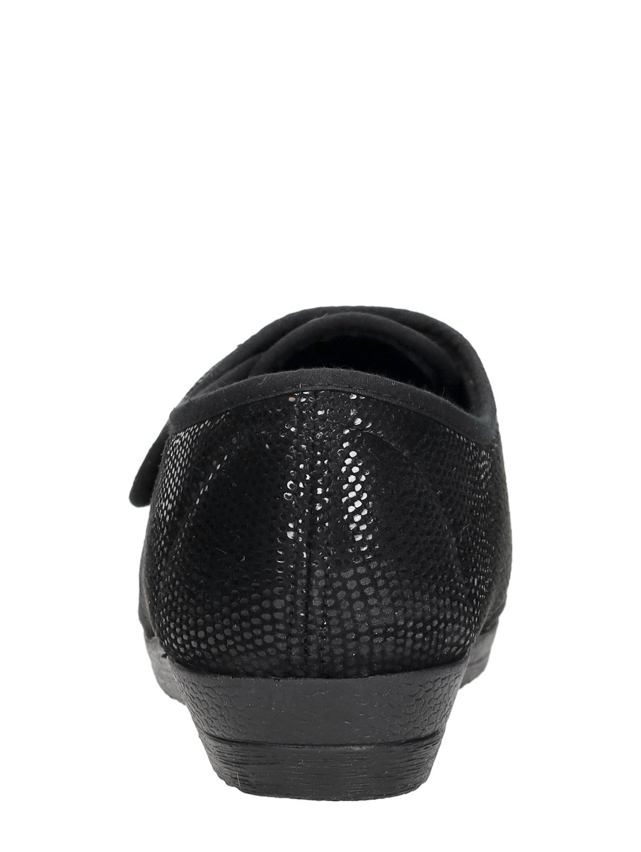 Comfort Plus - Dames Pantoffels Met Stretch – zwart – foto 3 van 4