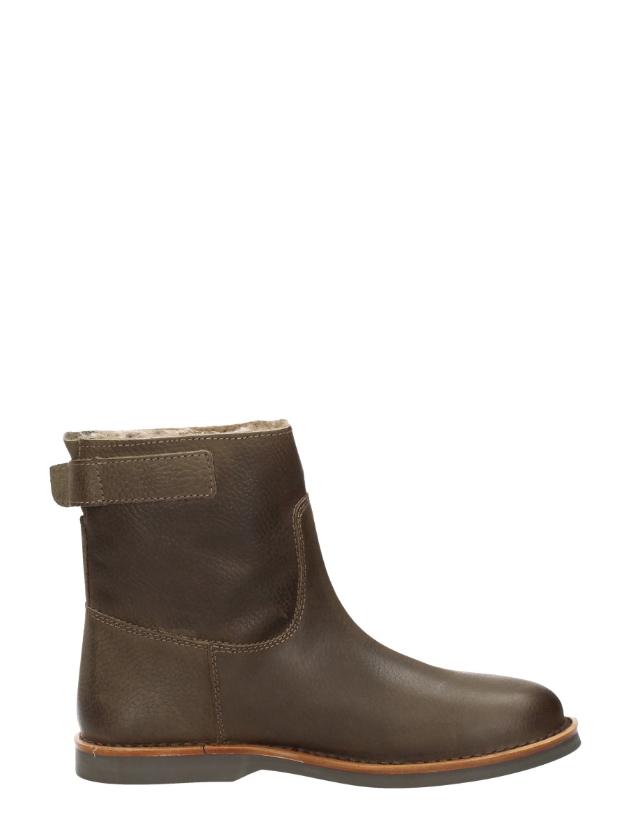Aqa - Enkellaarsjes Plat – taupe – foto 4 van 4