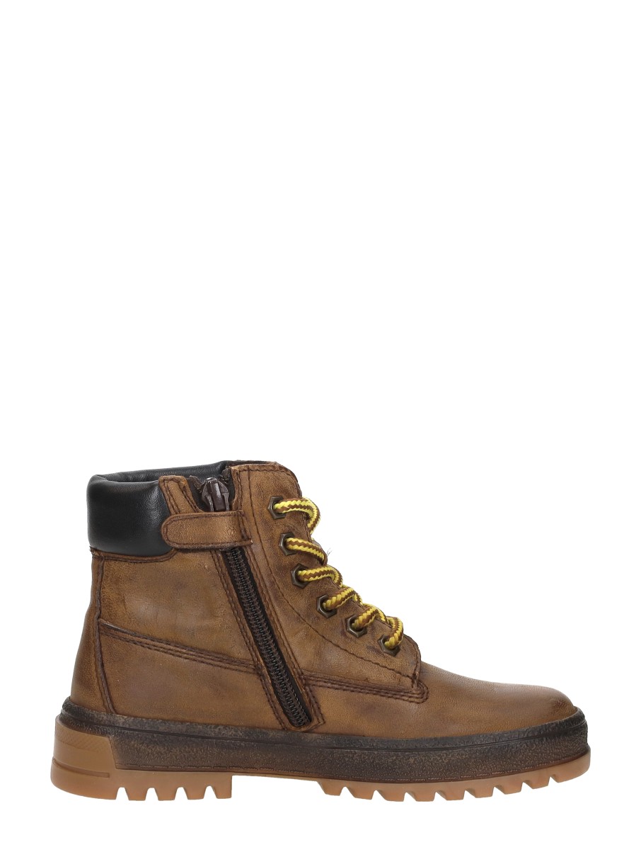 Keq - Veterschoenen Hoog – cognac – foto 4 van 4