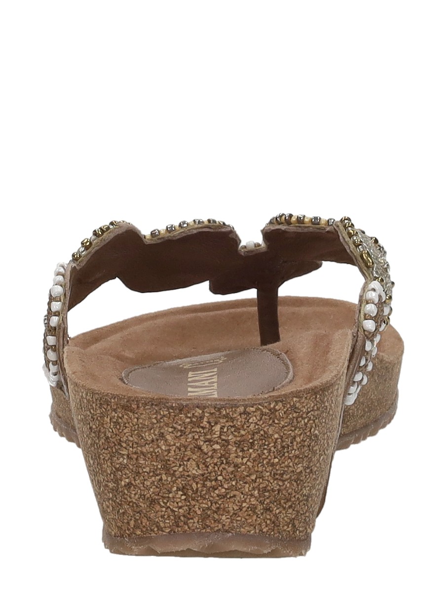 Lazamani - Teenslippers – beige – foto 3 van 4