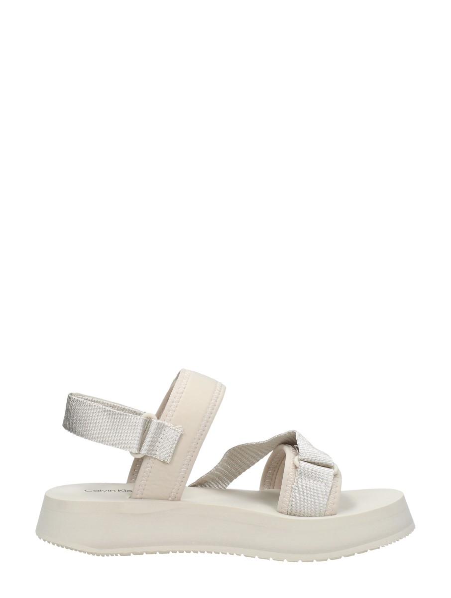 Calvin Klein - Prefresato Sandal Badge – beige – foto 4 van 4