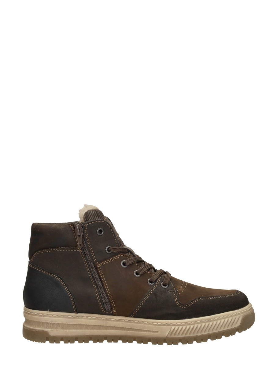 Rieker - Veterschoenen Hoog – donkerbruin – foto 4 van 4