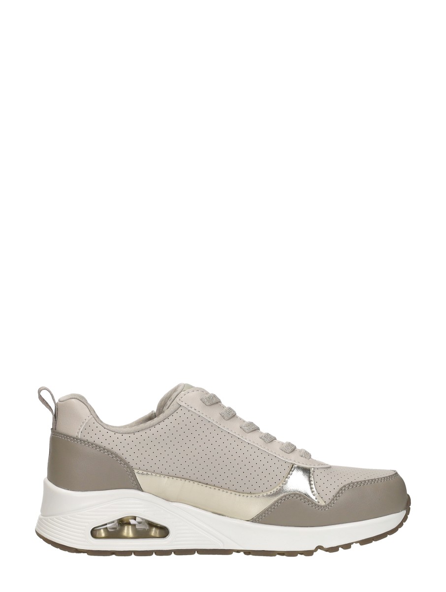 Skechers - Uno - Metallic Sliders – beige – foto 4 van 4