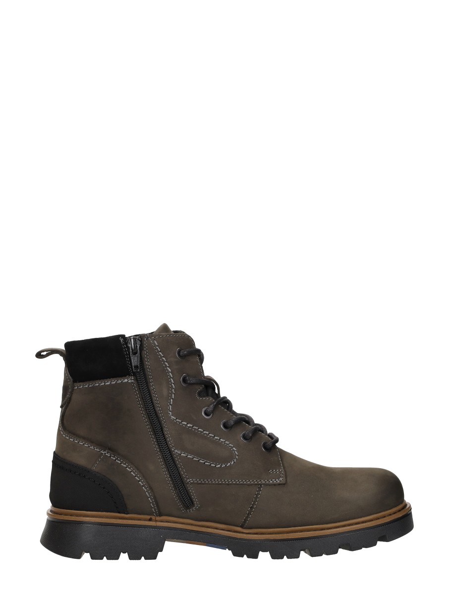 Sub55 - Veterschoenen Hoog – taupe – foto 4 van 4
