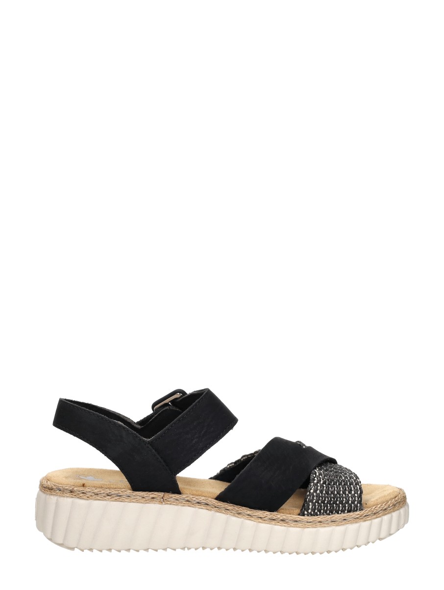 Rieker - Sandalen Plat – zwart – foto 4 van 4
