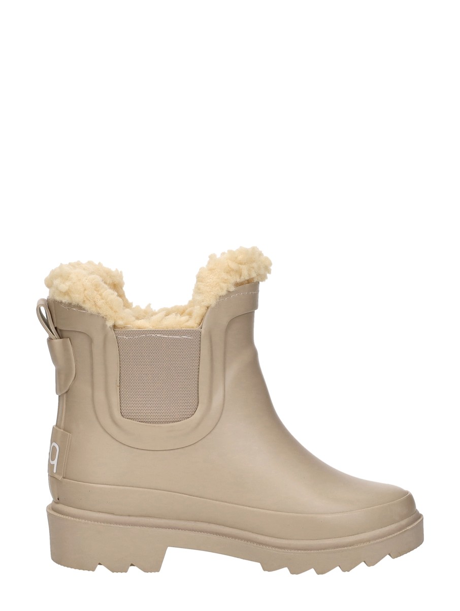 Keq - Chelsea Rainboots Fur – beige – foto 4 van 4