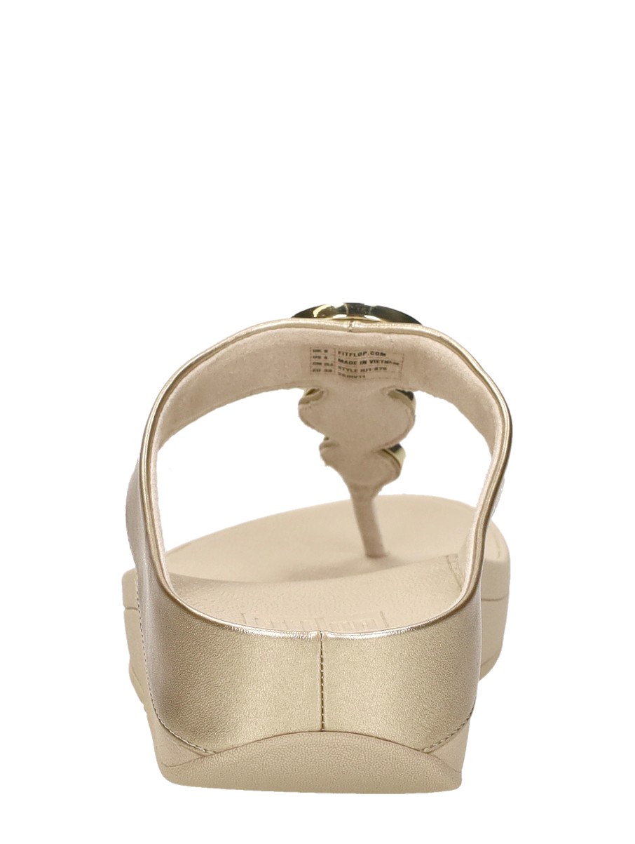 FitFlop - Halo Bead Circle Metallic Toe-post – goudkleur – foto 3 van 4