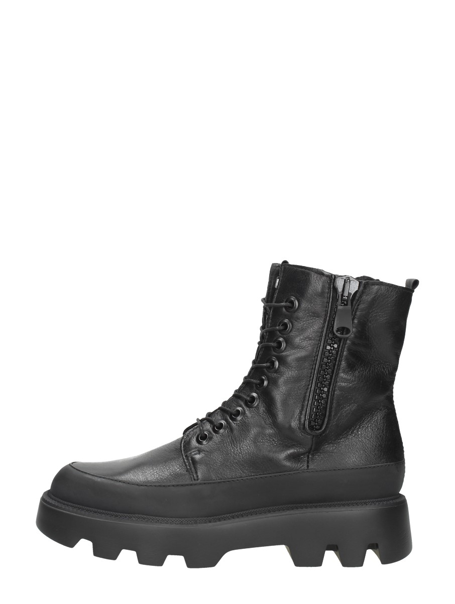 MJUS Veterschoenen Hoog – Zwart