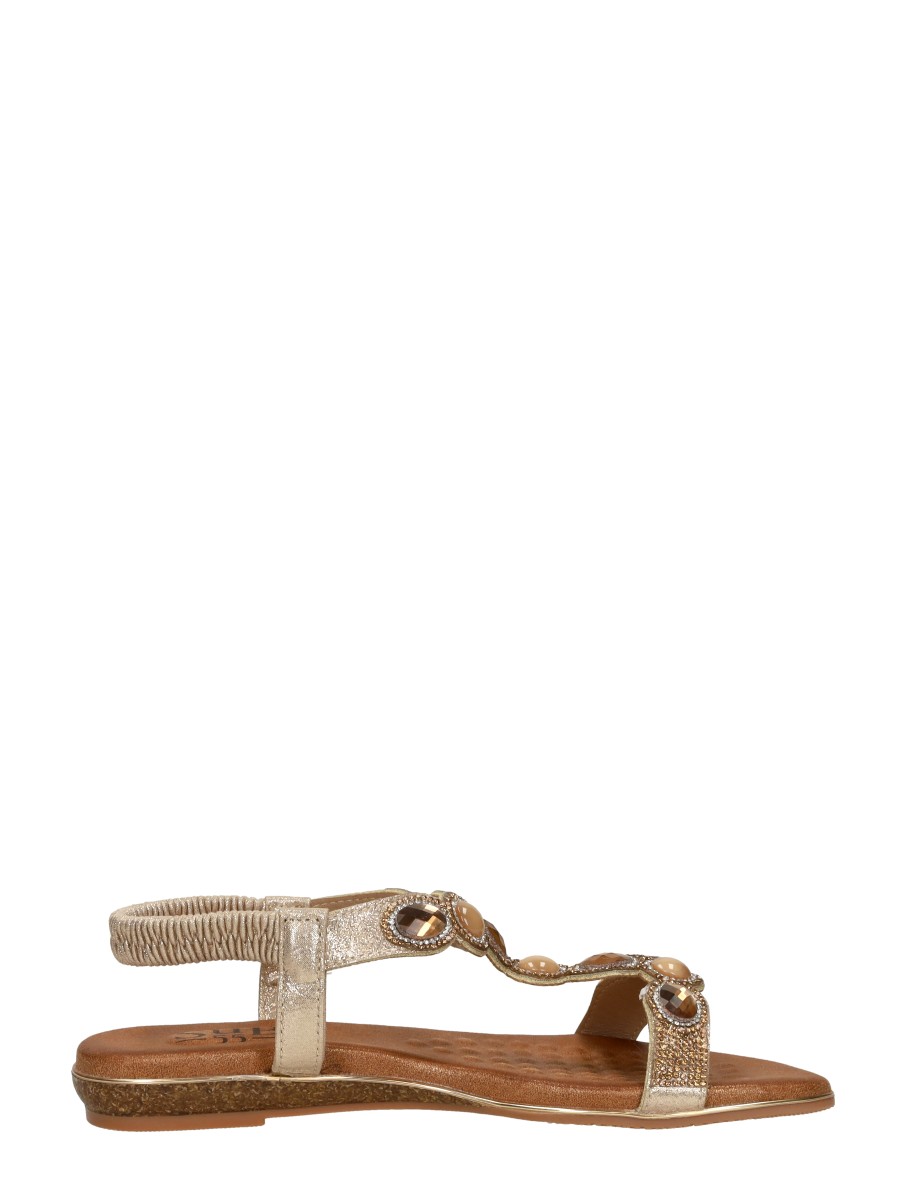 Sub55 - Sandalen Plat – goudkleur – foto 4 van 4