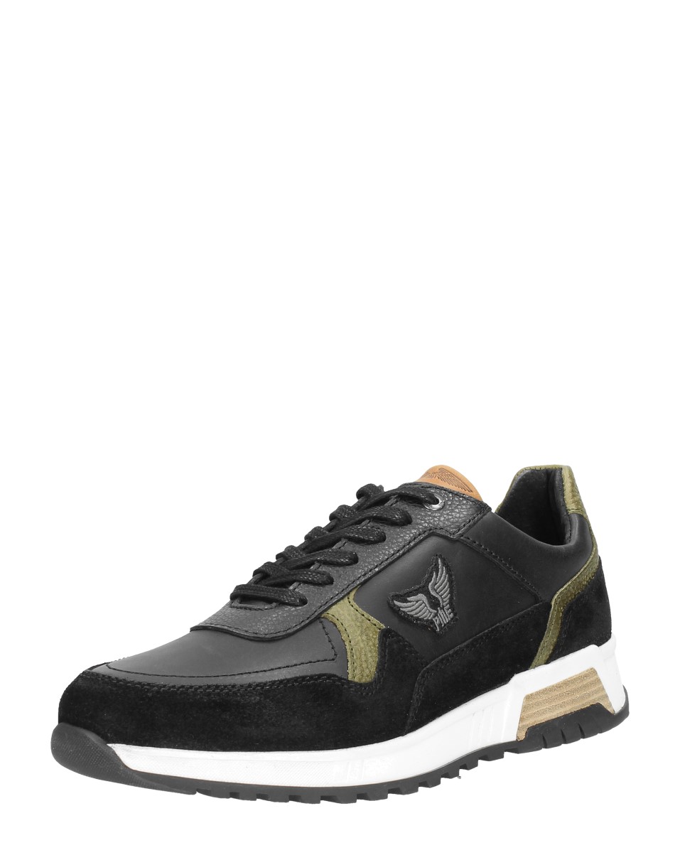 PME Legend PME Heren Lage sneakers Valkman Zwart - Schoenen.nl