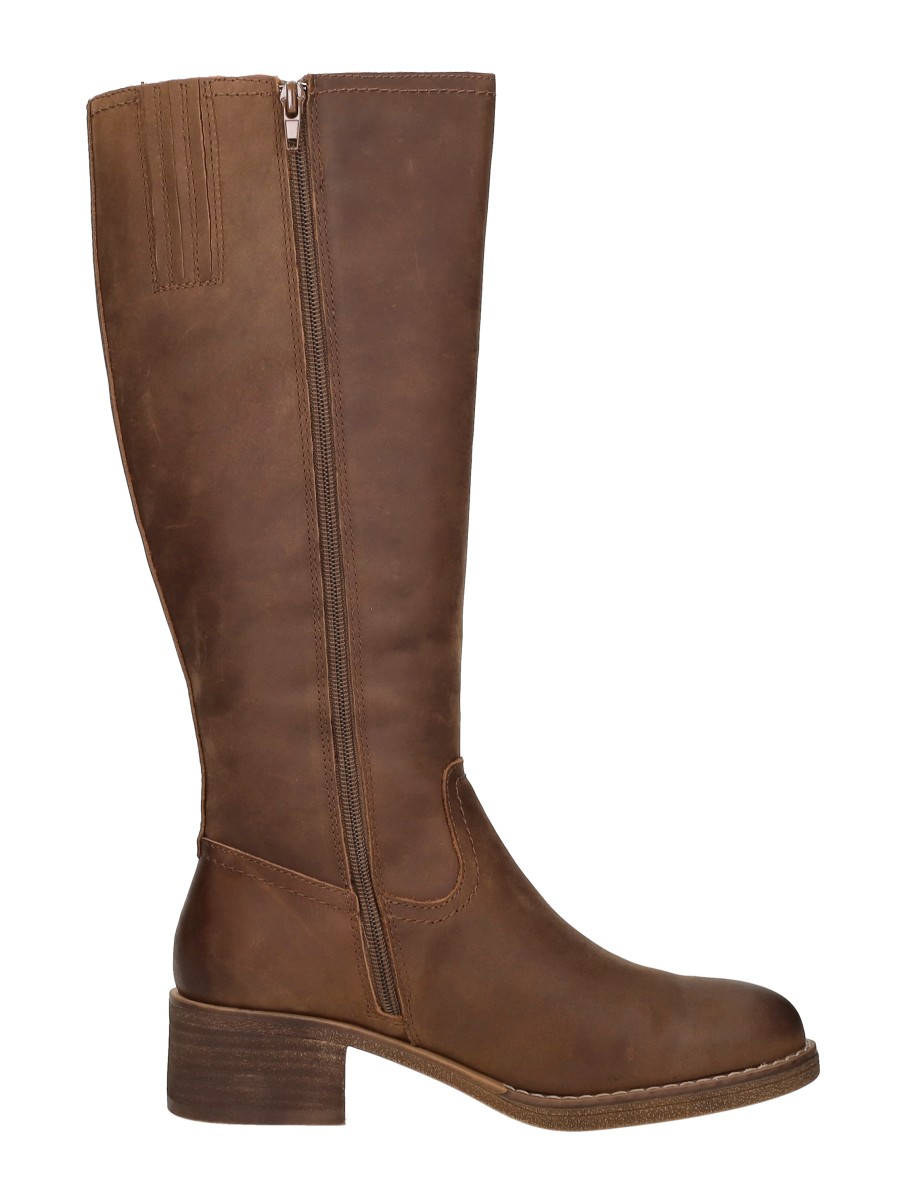 Shoecolate - Lange Laarzen – cognac – foto 4 van 4