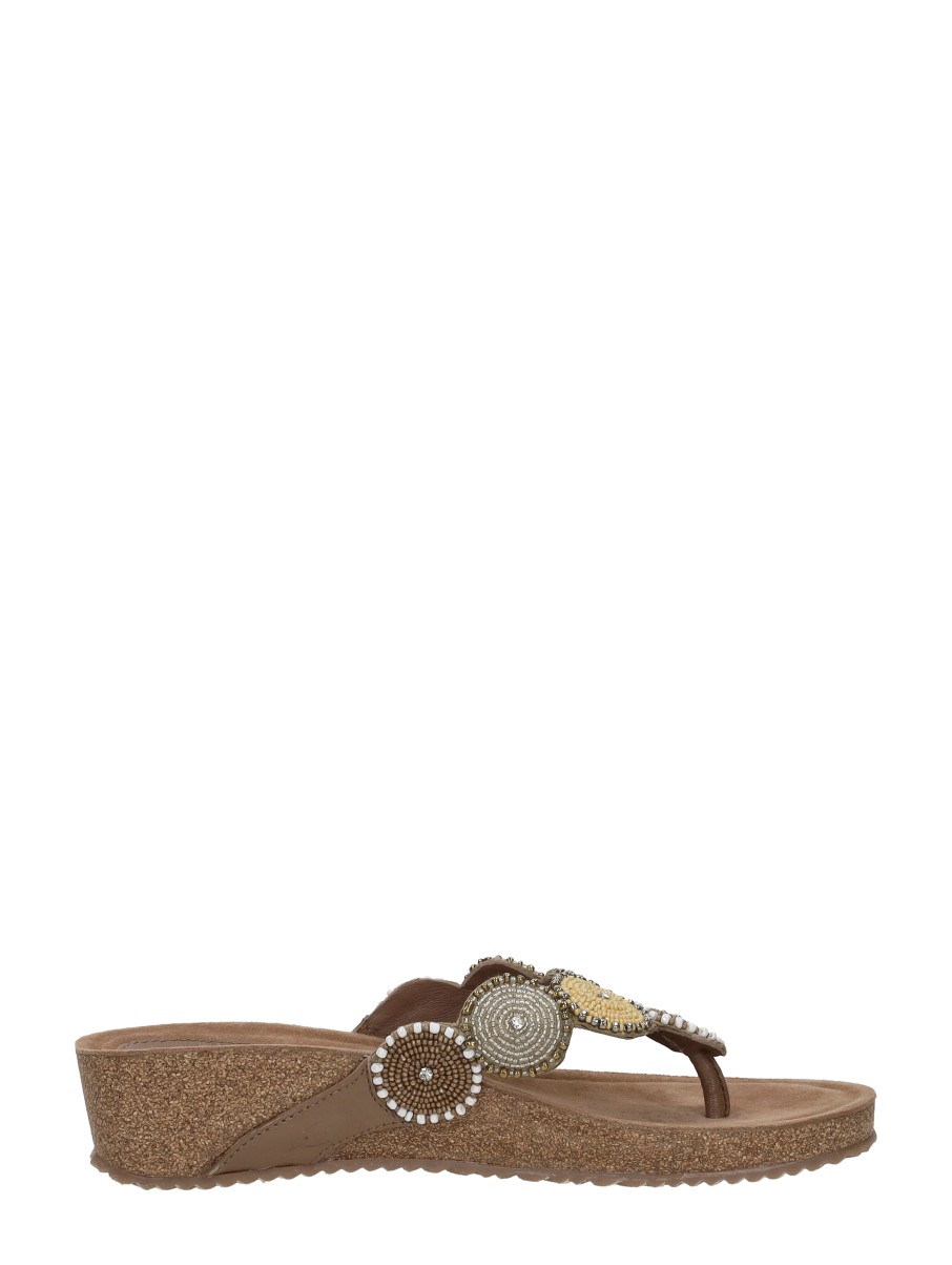 Lazamani - Teenslippers – beige – foto 4 van 4
