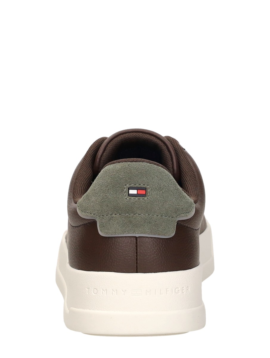 Tommy Hilfiger - Th Court Lth Detail Ess – donkerbruin – foto 3 van 4