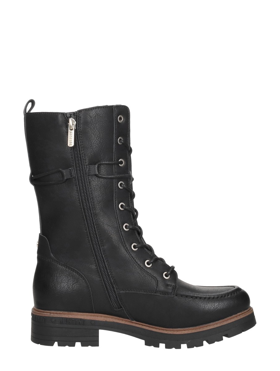 Mustang - Veterschoenen Hoog – zwart – foto 4 van 4